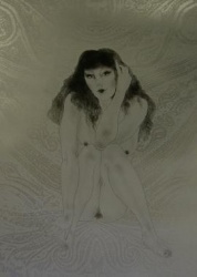 加山又造  うずくまる裸婦81-Ｂ　1981年　