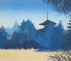 千住博  法起寺　